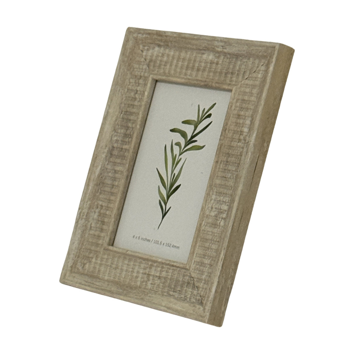Hill Interiors white wooden photo frame with textured painted finish and 4x6 aperture, displayed upright on a plain white background.