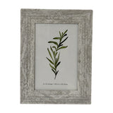 Hill Interiors wooden 4x6 photo frame with a distressed white painted finish and mitred corners, shown upright against a plain white background.