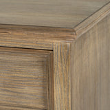 Wooden Three-Drawer Chest – Brown