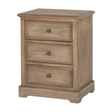 Wooden Three-Drawer Chest – Brown