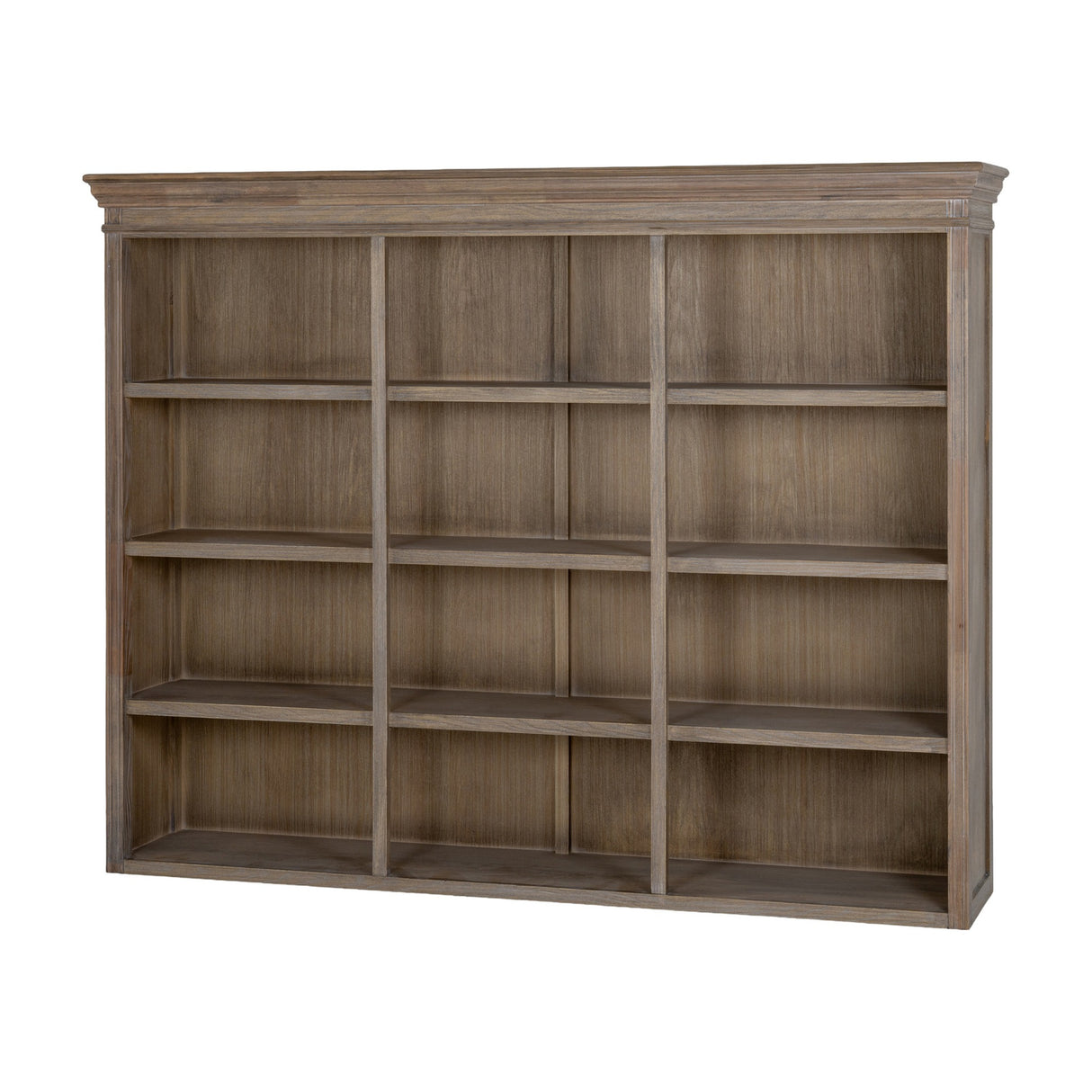 Wooden Three-Shelf Dresser Top – Brown