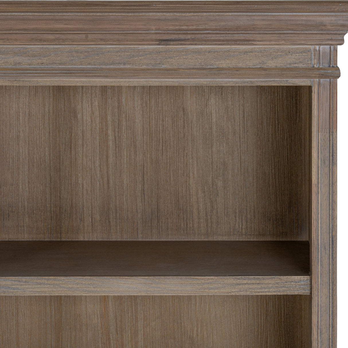 Wooden Three-Shelf Dresser Top – Brown