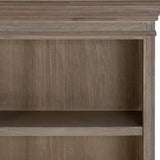 Wooden Three-Shelf Dresser Top – Brown