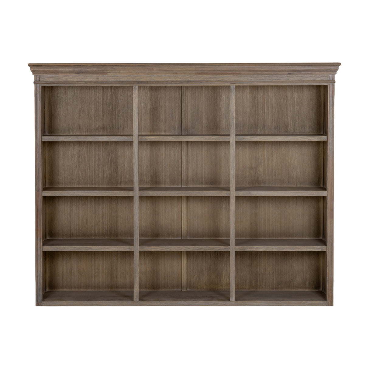 Wooden Three-Shelf Dresser Top – Brown