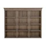 Wooden Three-Shelf Dresser Top – Brown
