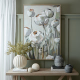 Poppy Hand Painted Canvas in Wooden Frame – Multicoloured