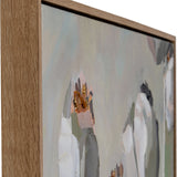 Poppy Hand Painted Canvas in Wooden Frame – Multicoloured
