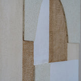 Linen Textured Canvas in Wooden Frame – Beige