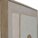 Linen Textured Canvas in Wooden Frame – Beige