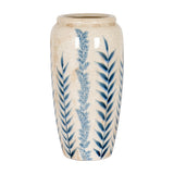 Large Tall Ceramic Olpe Vase – White