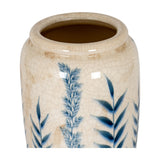 Large Tall Ceramic Olpe Vase – White