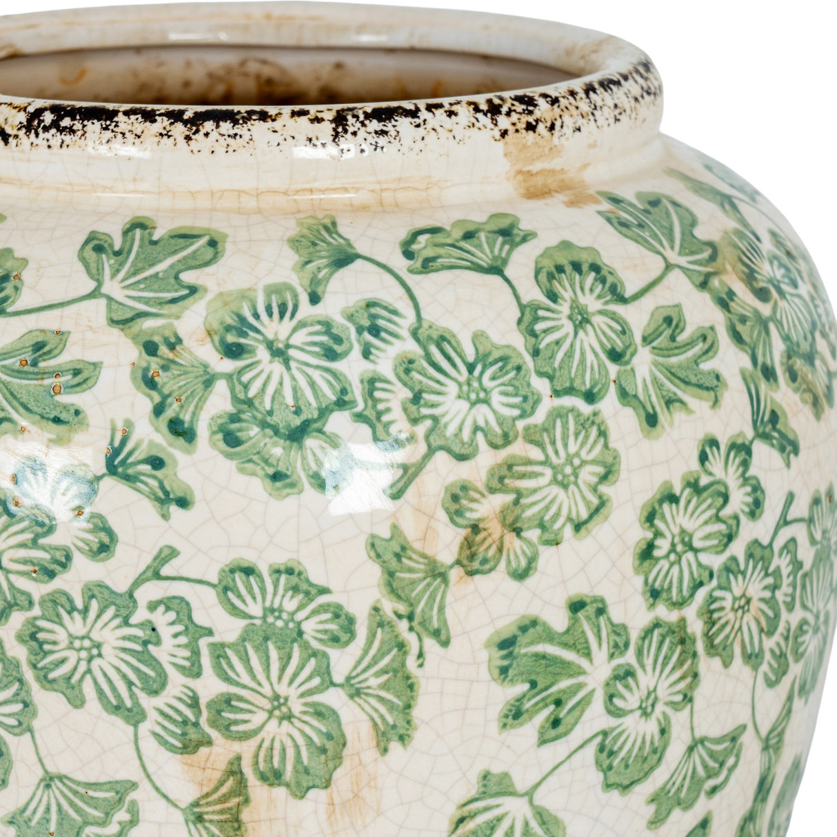 Small Ceramic Olpe Vase – White