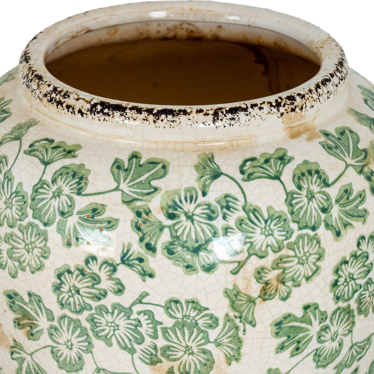 Small Ceramic Olpe Vase – White