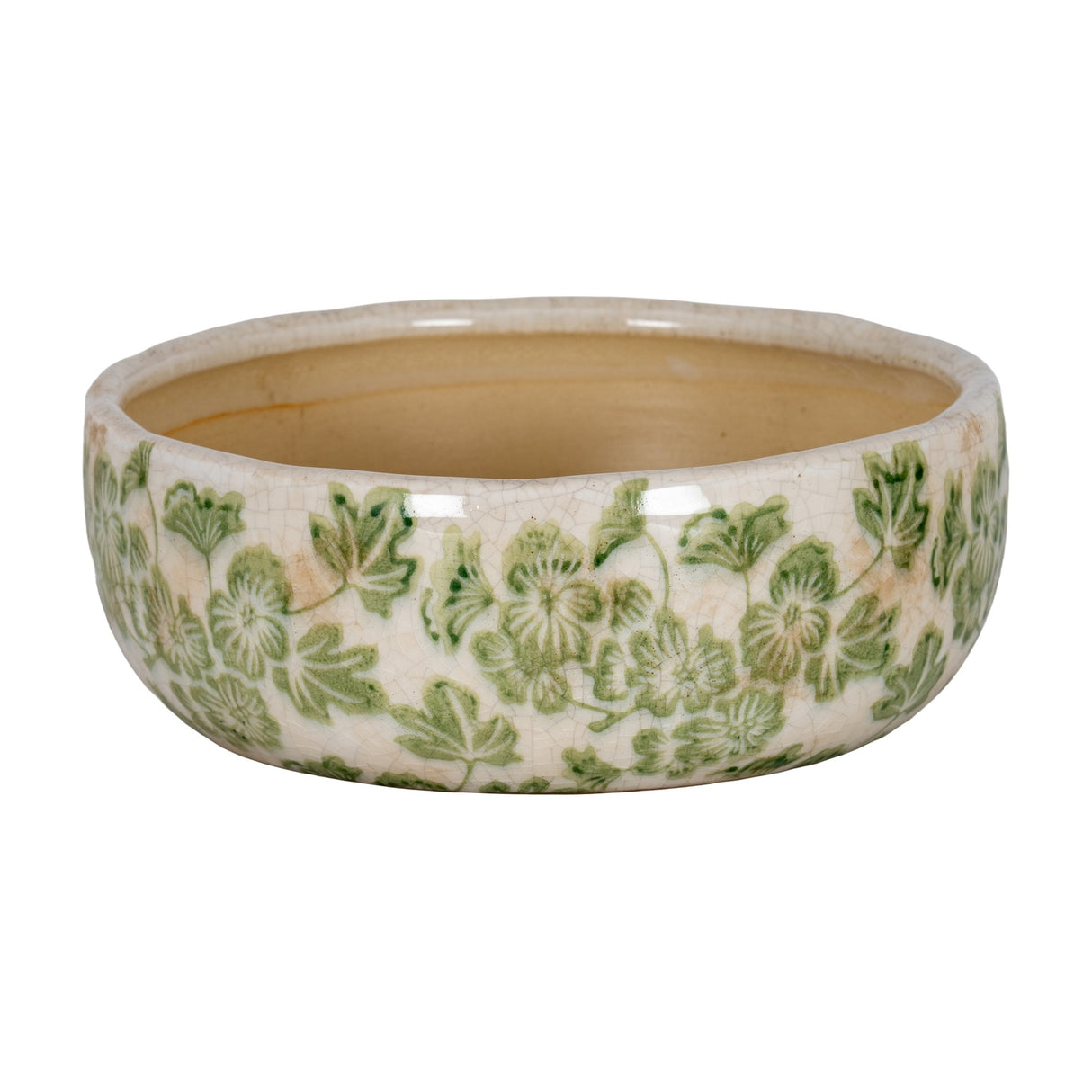 Large Ceramic Clover Bowl 30cm – White