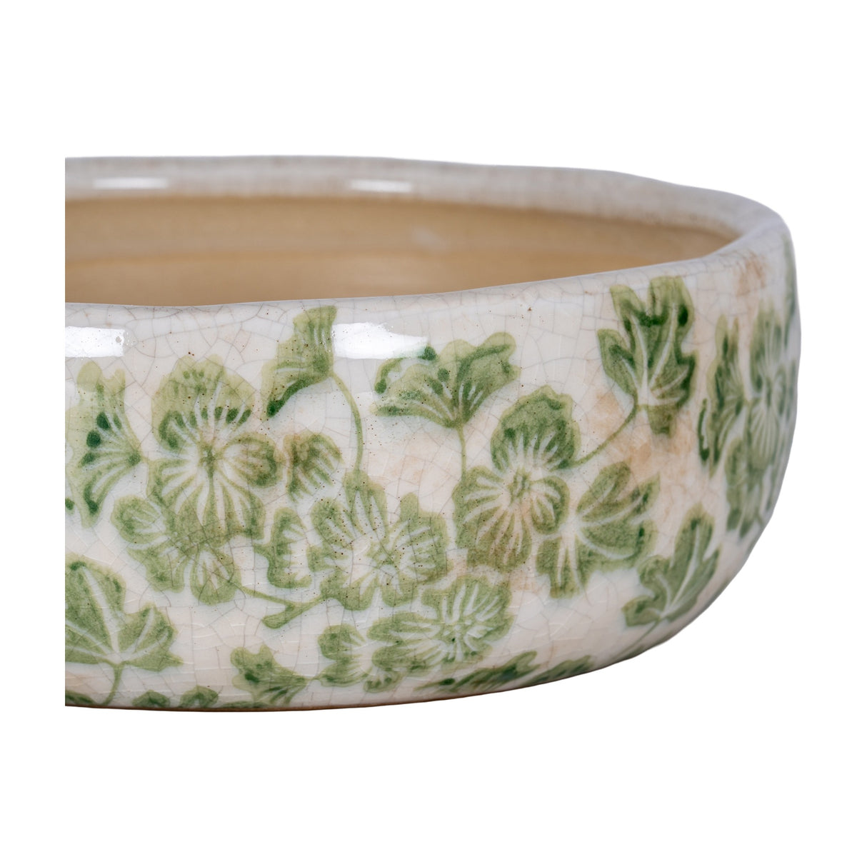 Large Ceramic Clover Bowl 30cm – White