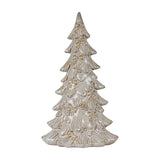 Hill Interiors Ceramic Small Tree With Bows in white glaze with moulded bow and berry detailing, shown against a plain white background.