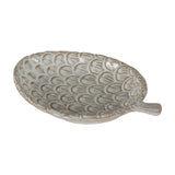 Ceramic Pinecone Medium Dish – White