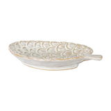 Ceramic Pinecone Medium Dish – White