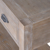 3 Drawer Wooden Console Table – Brown