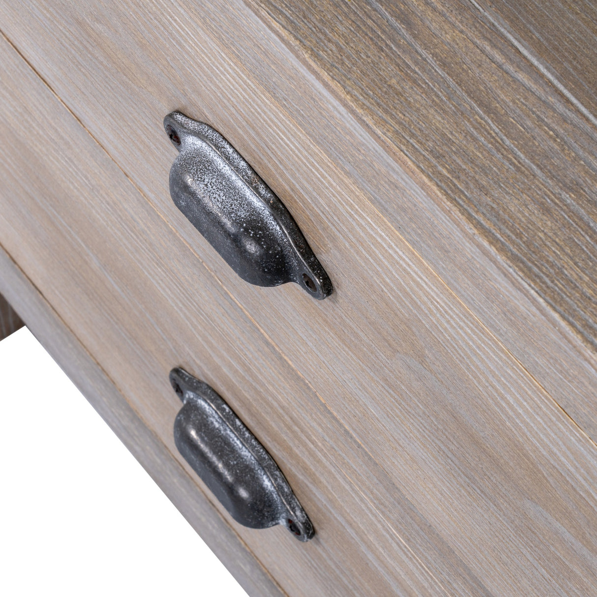 2 Drawer Wooden Bedside Table – Brown