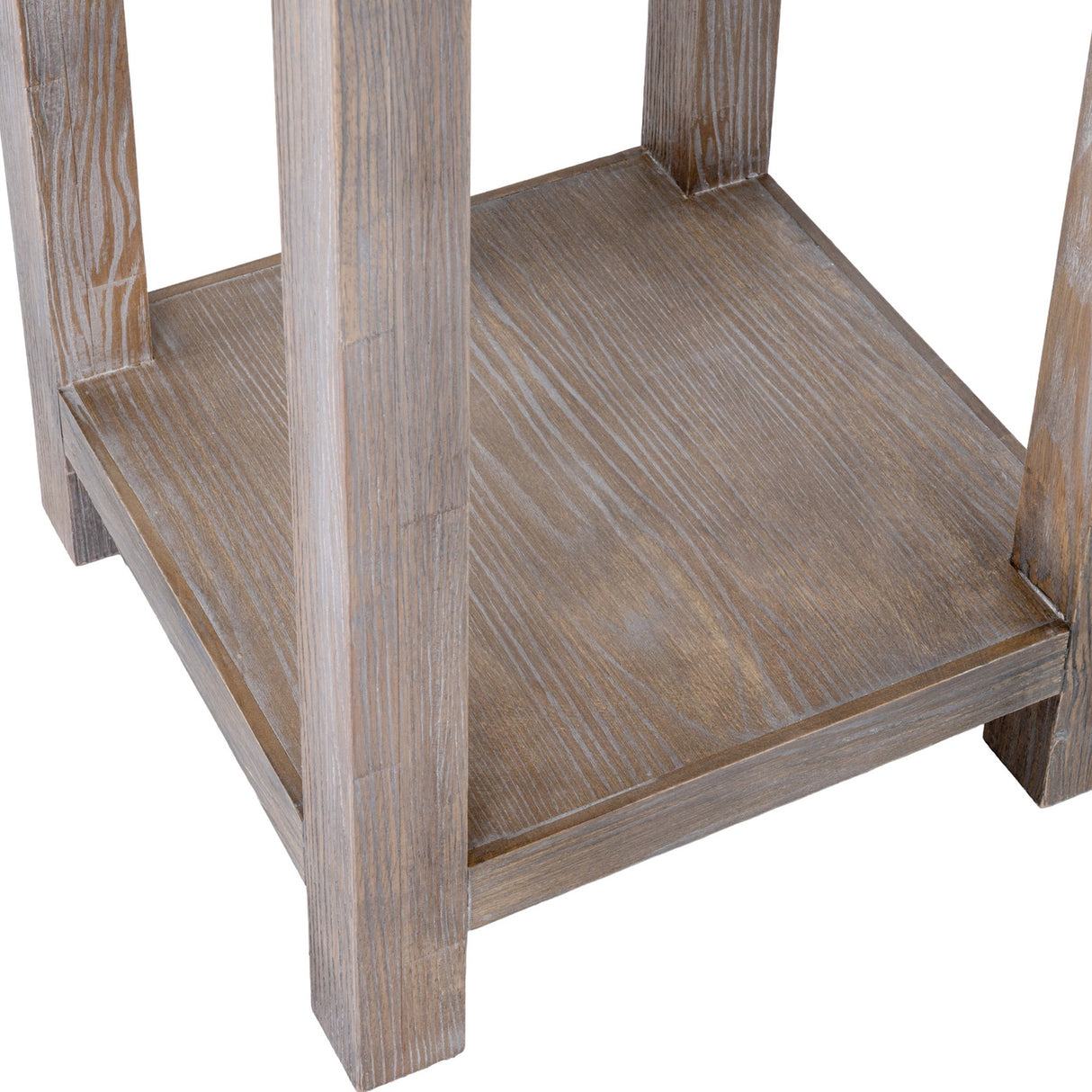 Large One Drawer Lamp Table in Wood – Brown