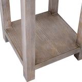 Large One Drawer Lamp Table in Wood – Brown