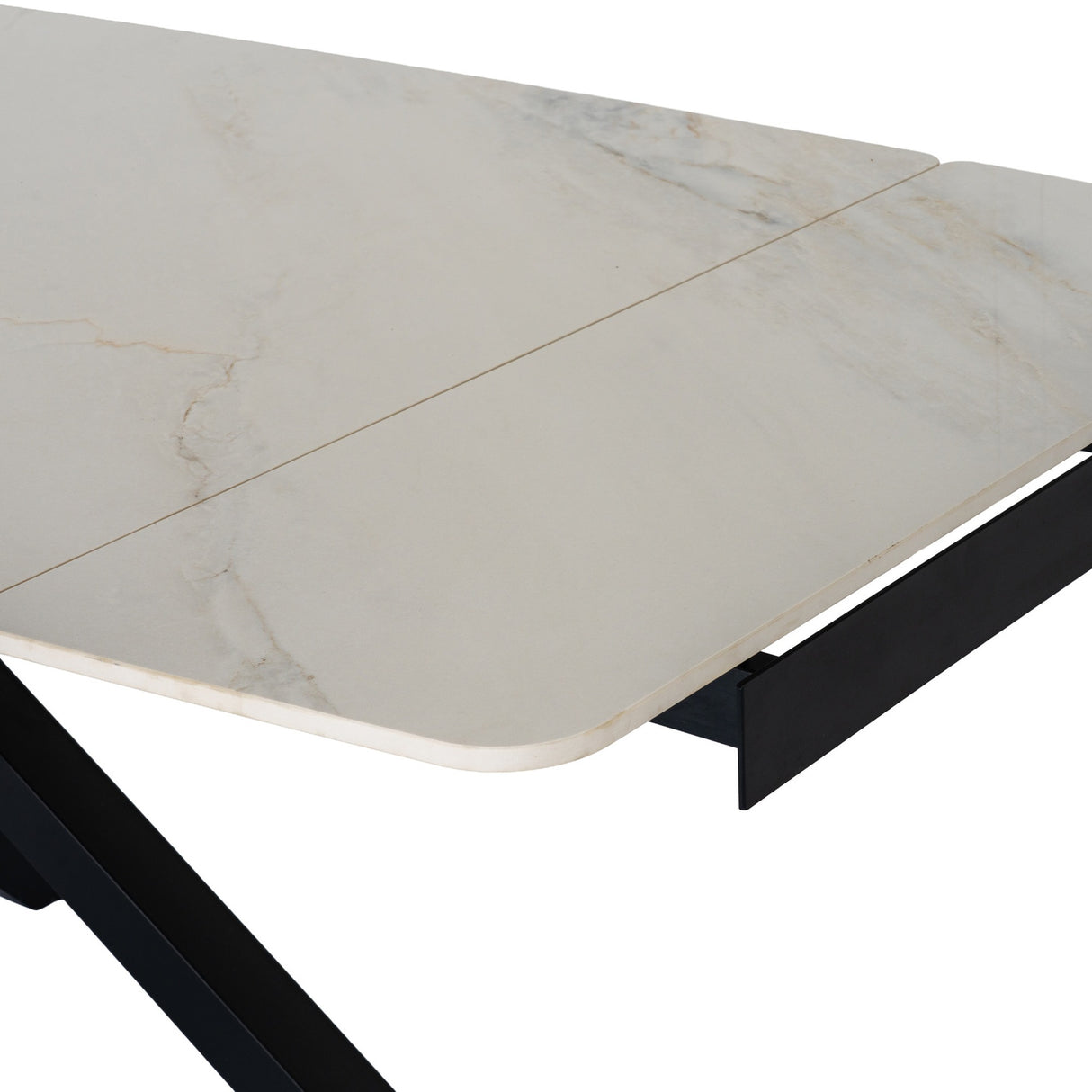 Stanwyke Stone Extending Dining Table – Beige