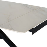 Stanwyke Stone Extending Dining Table – Beige
