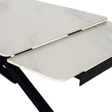 Stanwyke Stone Extending Dining Table – Beige