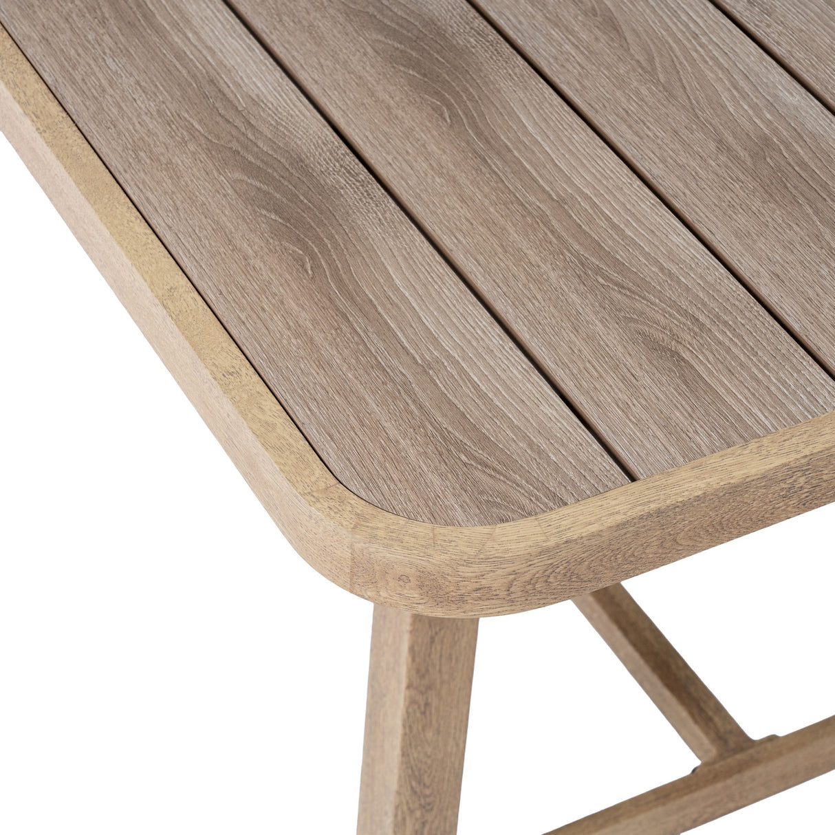 Outdoor 6 Seater Metal Dining Set – Brown
