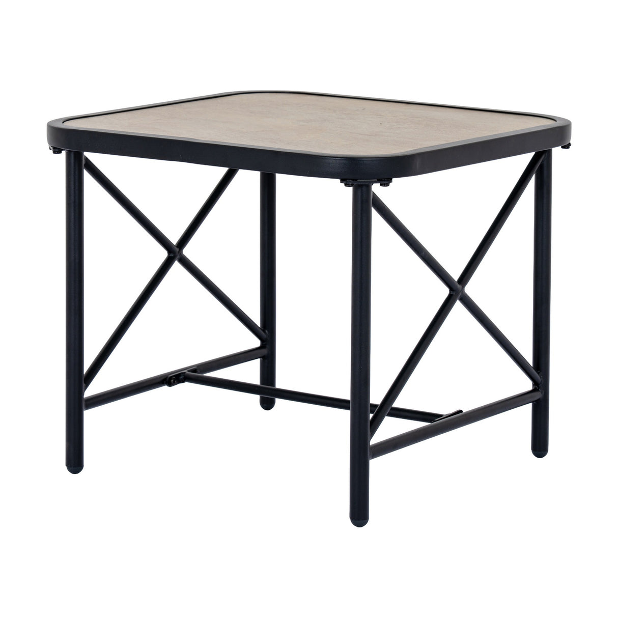 Outdoor Metal Bistro Set – Black