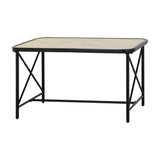 Metal Four-Seater Garden Lounge Set – Black