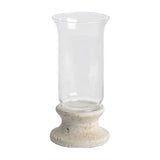 Stone-Based Hurricane Lantern – Beige