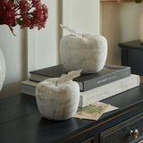 Small Stone Apple Ornament – Beige