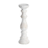 Large Stone Pillar Candle Holder – Beige