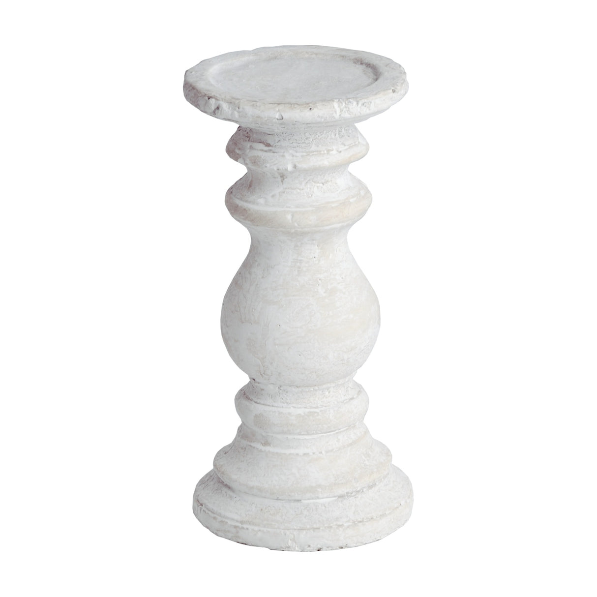 Small Stone Candle Holder – Beige