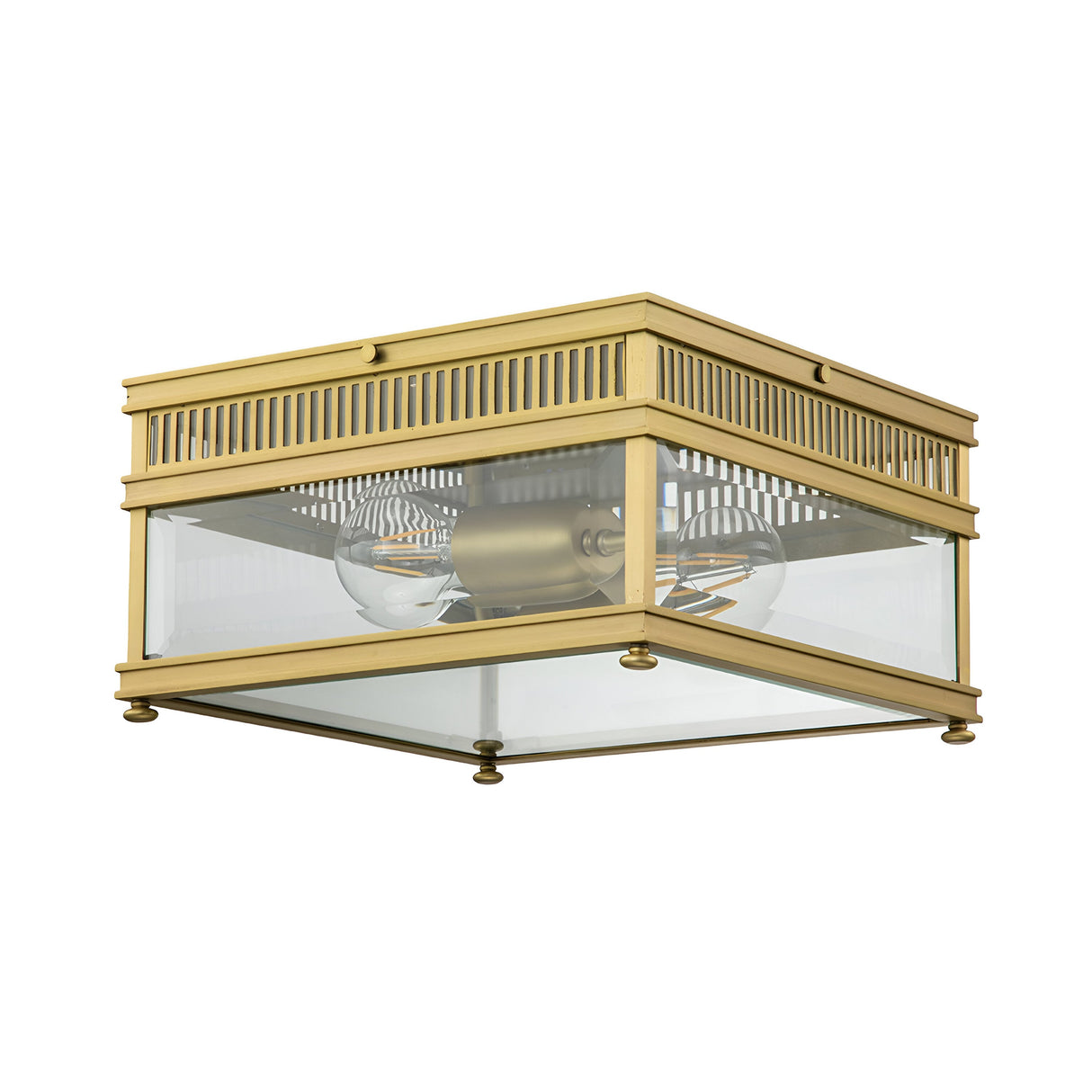 Holborn 2 Light Flush - Brushed Brass