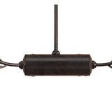 Holland Telescopic 6 Light Linear Suspension Light - Brown & Black Oxide