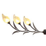 Holland Telescopic 6 Light Linear Suspension Light - Brown & Black Oxide