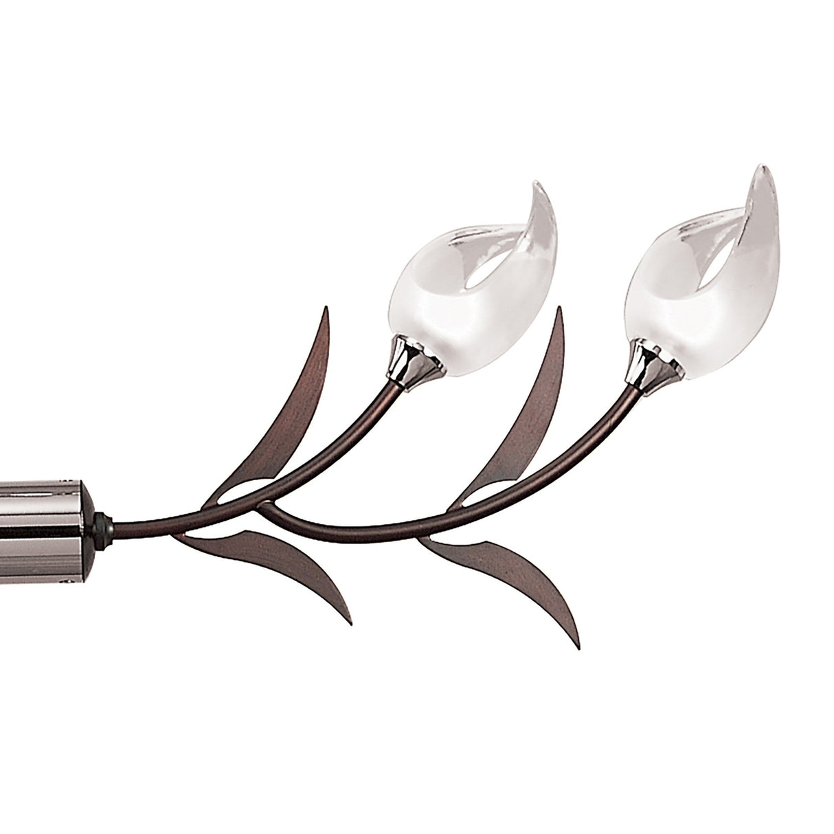 Holland Telescopic 4 Light Linear Suspension Light - Chrome & Wenge