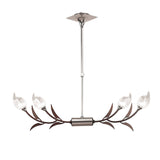 Holland Telescopic 4 Light Linear Suspension Light - Chrome & Wenge
