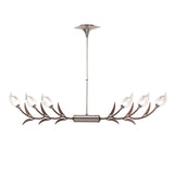 Holland Telescopic 6 Light Linear Suspension Light - Chrome & Wenge