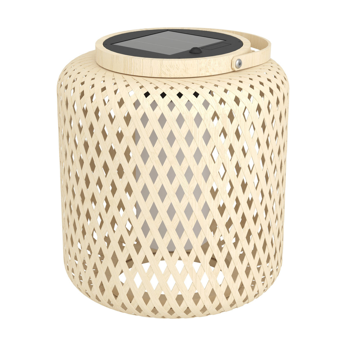 Holmine Solar Lantern - Brown & White