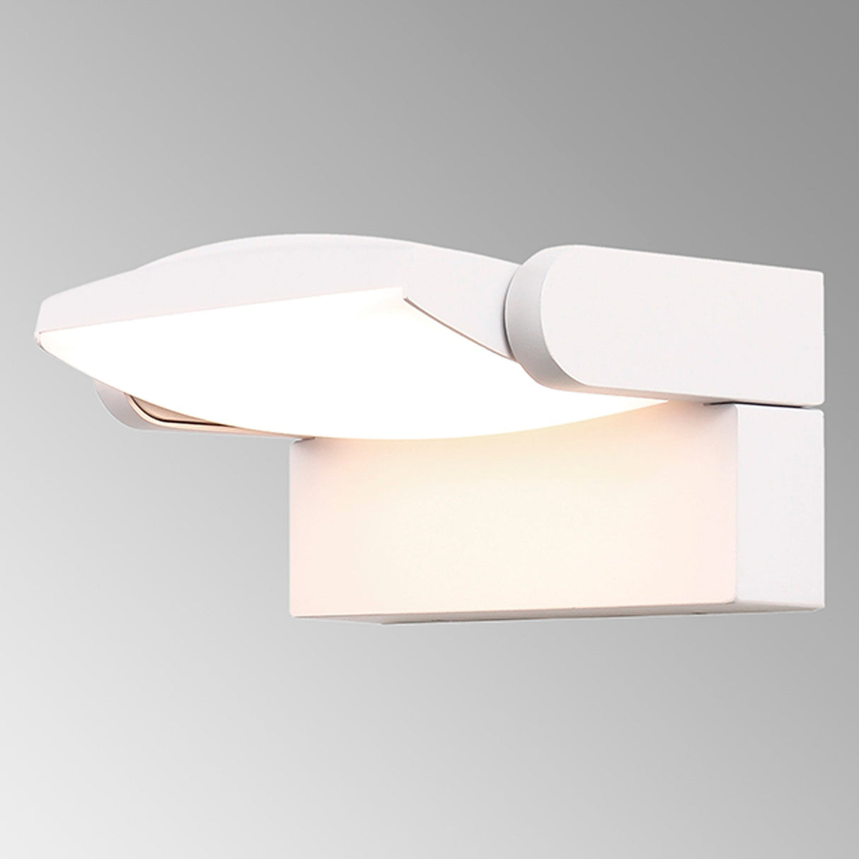 Hood Outdoor LED Wall Light 12W 3000K - Matt White