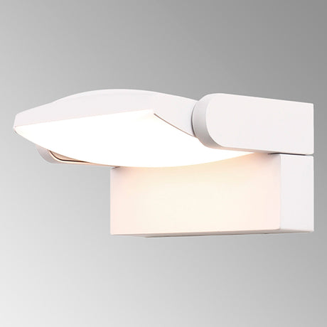 Hood Outdoor LED Wall Light 12W 3000K - Matt White