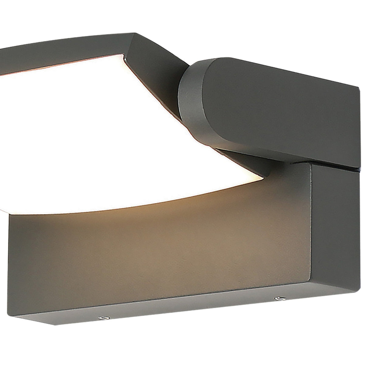 Hood Outdoor LED Wall Light 12W 3000K - Dark Grey