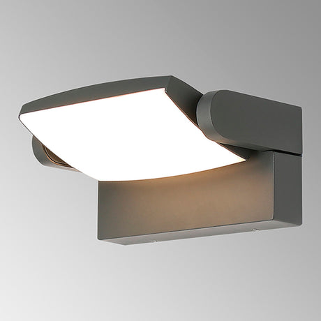 Hood Outdoor LED Wall Light 12W 3000K - Dark Grey