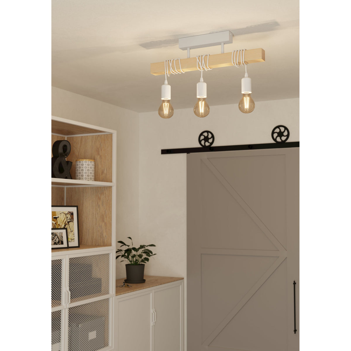 Hosmane 3 Light Ceiling Light 180W - White