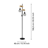 Hosmane Floor Lamp - Black