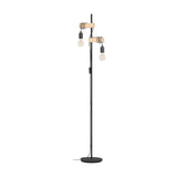 Hosmane Floor Lamp - Black & Wood